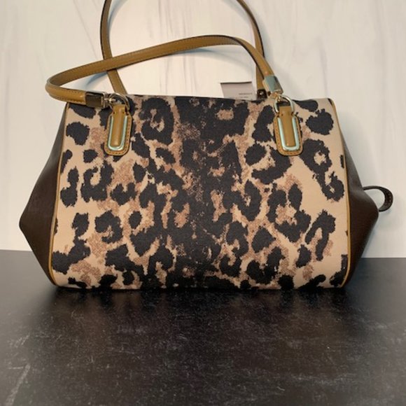 NWT COACH Madison 25642 Khaki Ocelot Crossbody - Picture 4 of 9